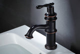 Black Retro Victorian Basin Mixer #201752