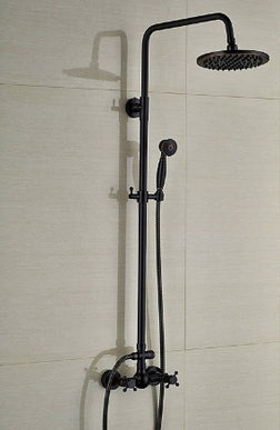 Oil Rubbed Black Antique Wall Mounted Shower  #201718