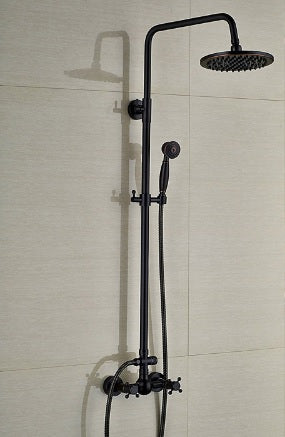 Oil Rubbed Black Antique Wall Mounted Shower  #201718