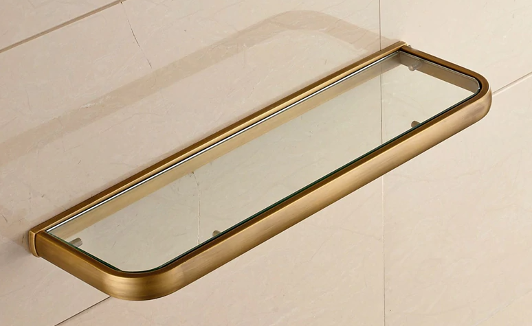 Brass Modern Glass Shelf #201926
