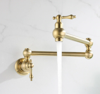 Brushed Gold Antique Pot Filler #201790