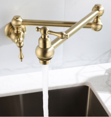 Brushed Gold Antique Pot Filler #201790