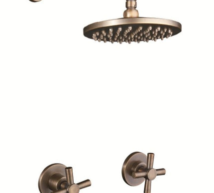 Brass Cross Handle Concealed Shower Unit #20166