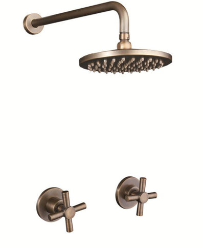 Brass Cross Handle Concealed Shower Unit #20166