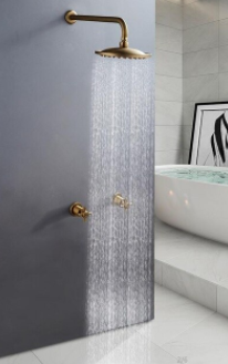 Brass Cross Handle Concealed Shower Unit #20166