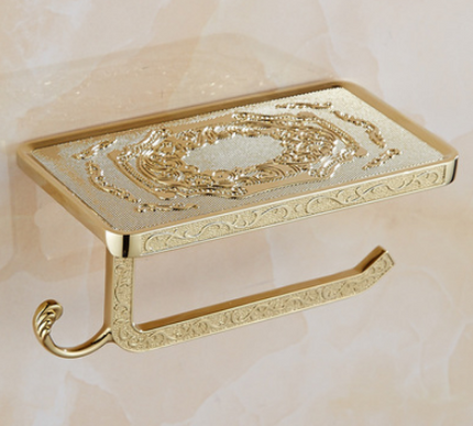 Gold Embossed Toilet Roll Holder #201815