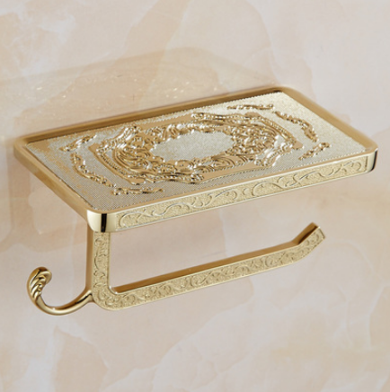 Gold Embossed Toilet Roll Holder #201815