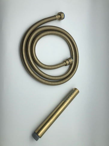 Brushed Gold Modern Bath Mixer With Hand Shower #20126
