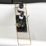 Gold & Black Marble Bath Caddy #20206