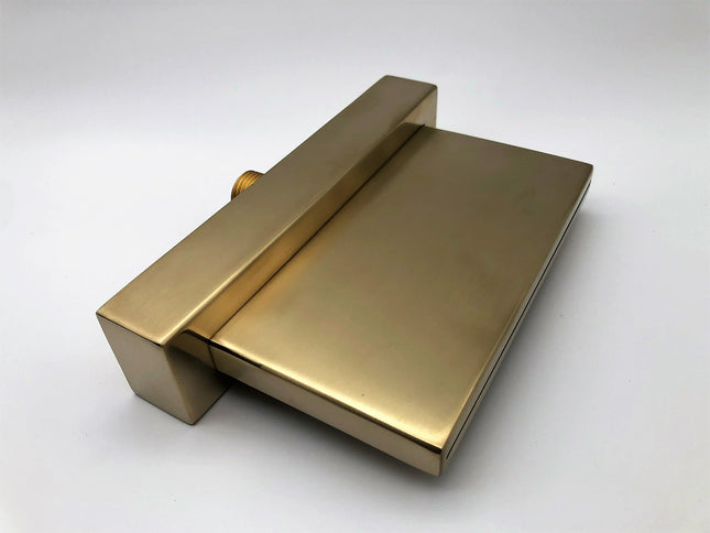 Brushed Gold Modern Bath Mixer With Hand Shower #20126