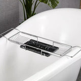 Chrome & Black Marble Bath Caddy #20208