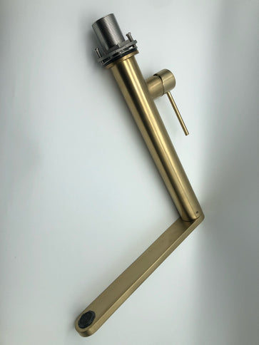 Brushed Gold Modern Pillar Mixer #20125