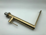 Brushed Gold Modern Pillar Mixer #20125