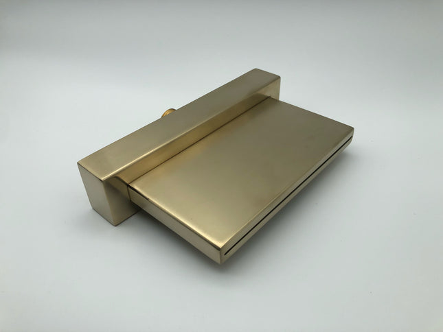 Brushed Gold Modern Bath Mixer With Hand Shower #20126
