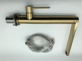 Brushed Gold Modern Pillar Mixer #20125