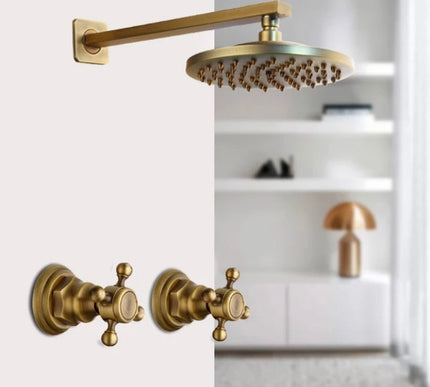 Brushed Brass Concealed Shower #20162