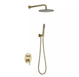 Brushed Gold Modern Concealed Shower with Hand Shower #20211