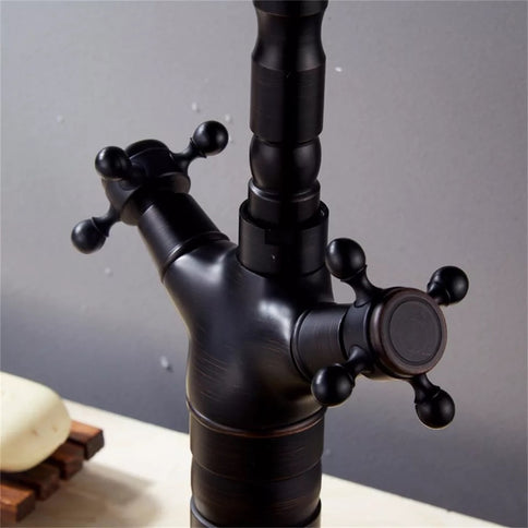 Oil Rubbed Black Antique Tall Basin Mixer #201781
