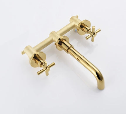 Gold Modern Basin 3 Hole Mixer #201759