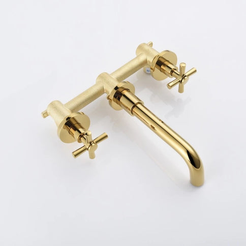 Gold Modern Basin 3 Hole Mixer #201759