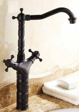 Oil Rubbed Black Antique Tall Basin Mixer #201781