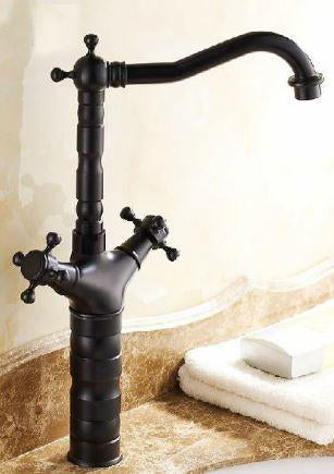 Oil Rubbed Black Antique Tall Basin Mixer #201781