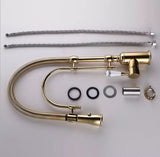 Gold Single Ceramic Lever Extending Kitchen Mixer #201872