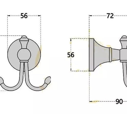 Antique Black Robe Hook #20198