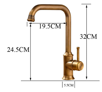 Steam Punk High Arc Kitchen Mixer #201728