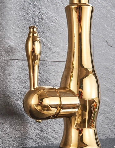 Gold Modern Extender Kitchen Mixer #201780