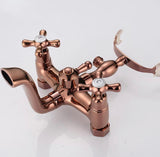 Rose Gold Bath Mixer with Telephone Spout #201723