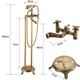 Antique Brass Freestanding Bath Mixer #201740