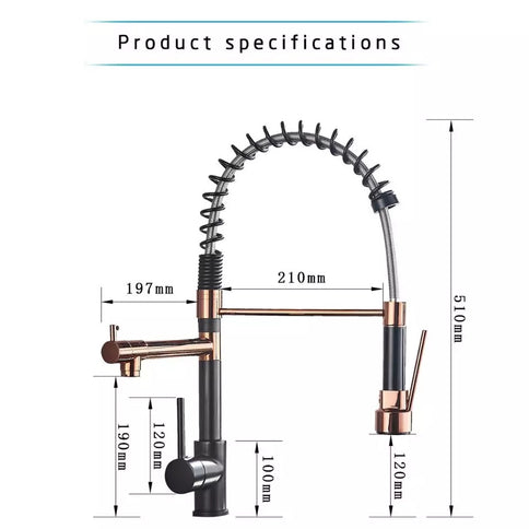 Black & Rose Gold Kitchen Mixer #2010001