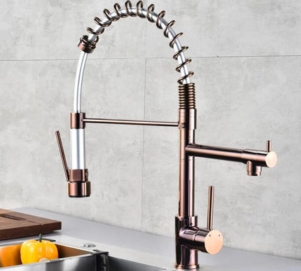 Rose Gold Pull Out Kitchen Mixer #20141