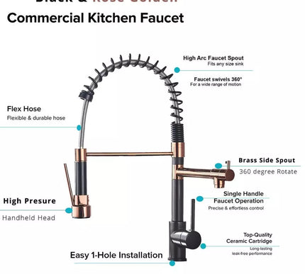 Black & Rose Gold Kitchen Mixer #2010001