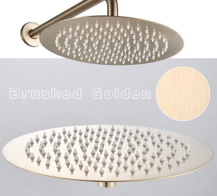 Brushed Gold Modern Concealed Shower with Hand Shower #20211