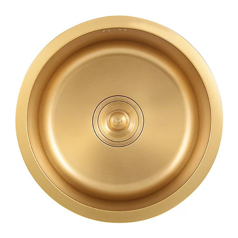 Gold Kitchen Prep Bowl Round Sink #1603