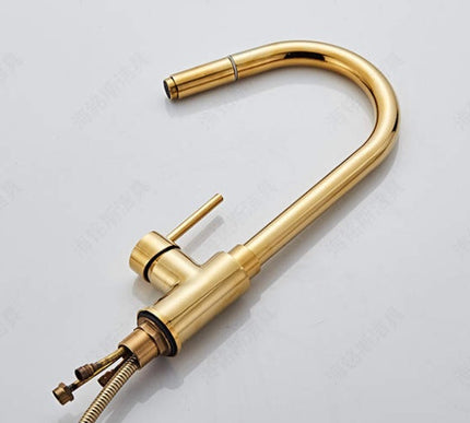 Gold Modern Extender Kitchen Mixer #201798