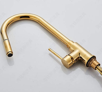 Gold Modern Extender Kitchen Mixer #201798