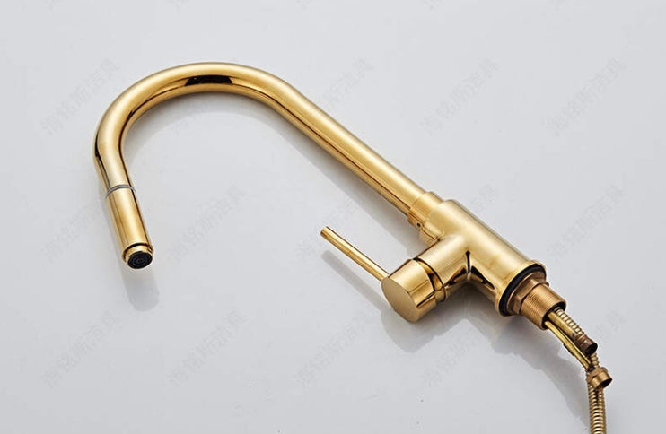 Gold Modern Extender Kitchen Mixer #201798