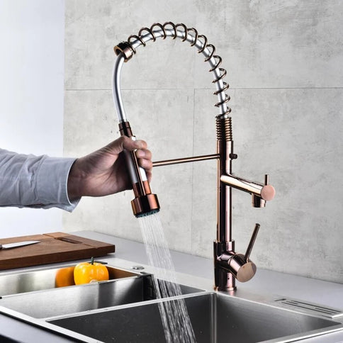 Rose Gold Pull Out Kitchen Mixer #20141