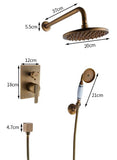 Antique Brass Shower Unit with Ceramic Hand Shower #20161