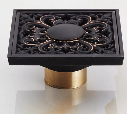 Black Filigree Shower Trap #201913