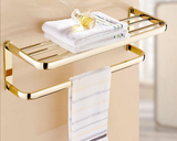 Gold Modern Bath Towel Rack and Rail #201924