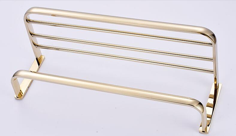 Gold Modern Bath Towel Rack and Rail #201924
