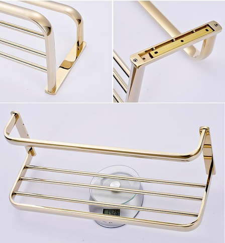 Gold Modern Bath Towel Rack and Rail #201924