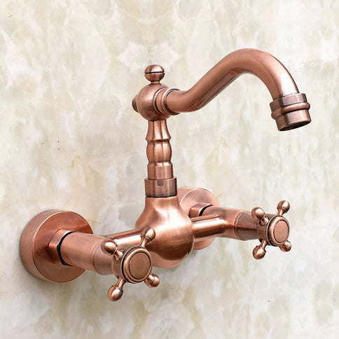 Copper Wall Mount Basin Mixer #201710