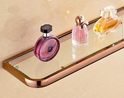 Rose Gold Glass Shelf #201919