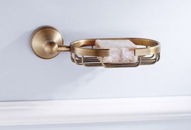 Antique Brass Soap Holder #20186
