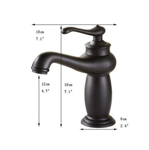 Retro Short Oil Rubbed Basin Mixer #201757